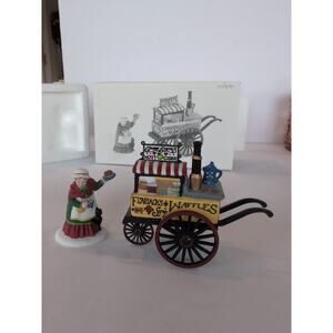 Dept 56 56596 Christmas Bazaar Flap Jacks & Hot Cider Heritage Village Retired